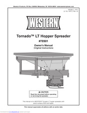 Western Tornado LT 78901 Owner's Manual