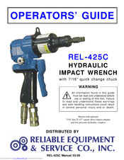 Reliable Equipment REL-425C Operator's Manual
