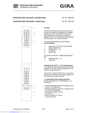Gira 0523 00 Installation Instructions Manual