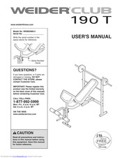 WEIDER CLUB 190 T User Manual