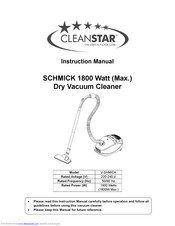Cleanstar V-SHMICK Instruction Manual