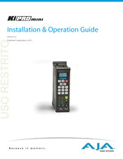 AJA Ki PRO mini Installation & Operation Manual