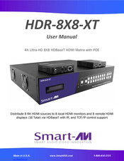 SMART-AVI HDR-8X8-XT User Manual