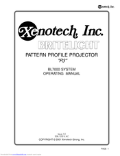 Xenotech BRITELIGHT 7000 Operating Manual