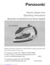 Panasonic NI-N50NR Operating Instructions Manual