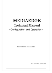 Mediaedge MEDIAEDGE-SVS4 Technical Manual