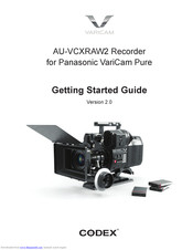 Codex AU-VCXRAW2 Getting Started Manual