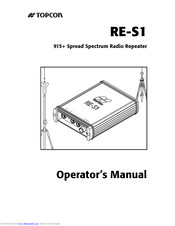 Topcon RE-S1 Operator's Manual