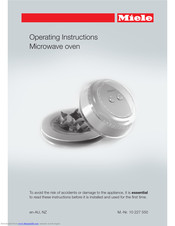 Miele M 6012 SC Operating Instructions Manual