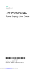 HPE PSR3000-54A User Manual