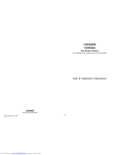 Stoves 1000GDL User & Installation Instructions Manual