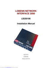 LOBENN LOBENN NETWORK INTERFACE 2000 Installation Manual