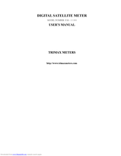Trimax Meters SM-1100 User Manual