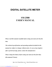 Trimax Meters SM-2500 User Manual