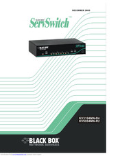 Black Box ServSwitch KV3104MN-R4 Manual