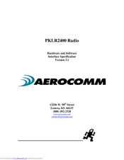 Aerocomm PKLR2400 Hardware And Software Manual