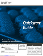 Stamina BackTrac 55-1420 Quick Start Manual