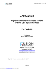 Fusion instruments APDCAM-10G User Manual