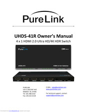 Pure Link UHDS-41R Owner's Manual
