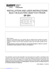 Dudoff DF-Z01 Installation And User Instructions Manual
