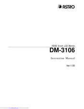 ASTRO DM-3106 Instruction Manual