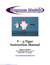 Magnum Models F-5 Tiger Instruction Manual