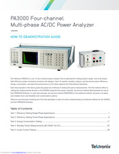 Tektronix PA3000 Installation & Safety Manual