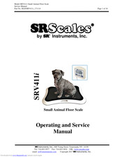 SR Scales SRV411i Operating And Service Manual