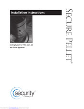 Security Chimneys secure pellet Installation Instructions Manual