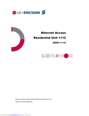LG-Ericsson EARU 1112 User Manual
