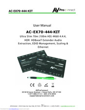 AV Proconnect AC-EX70-444-KIT User Manual