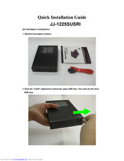 Jou Jye JJ-1225SUSRI Quick Installation Manual