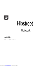 Hipstreet 14DTB1 Quick Start Manual