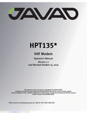 Javad HPT135 series Operator's Manual