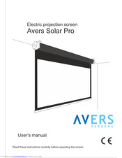 Avers Screens Solar Pro User Manual
