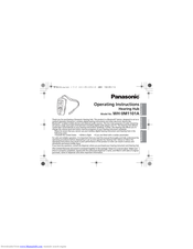 Panasonic WH-0M1101A Operating Instructions Manual