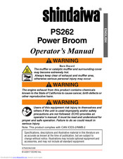 Shindaiwa PS262 Operator's Manual