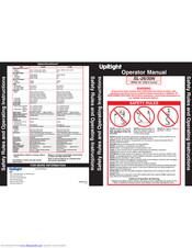 Upright SL-26N Operator's Manual