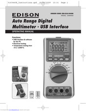 Edison DAM060 Operating Manual