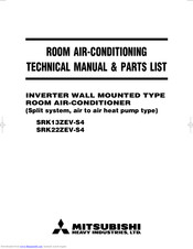 Mitsubishi Heavy Industries SRK13ZEV-S4 Technical Manual & Parts List