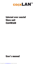coaxLAN CL64WLAN User Manual