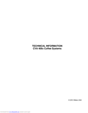 Miele CVA 4062 Technical Information