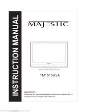 Majestic TM1510USA Instruction Manual