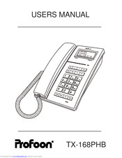 Profoon TX-168PHB User Manual
