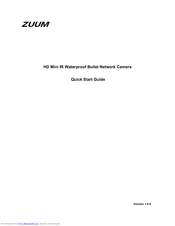 ZUUM LSB4MP-IP-2.8-IR30-WH Quick Start Manual
