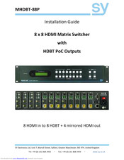 SY MHDBT-88P Installation Manual