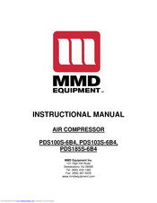 MMD Equipment PDS100S-6B4 Instruction Manual