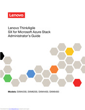Lenovo ThinkAgile SXM4200 Administrator's Manual