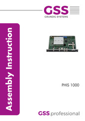 GSS PHIS 1000 Assembly Instruction Manual