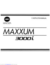 Minolta Maxxum 3000i Instruction Manual